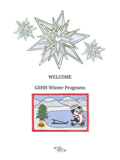 WELCOME GSHH Winter Programs This winter Girl