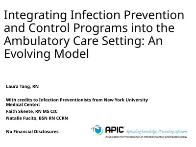 Integrating Infection Prevention and Control