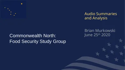 Commonwealth North: Food Security Study Group
