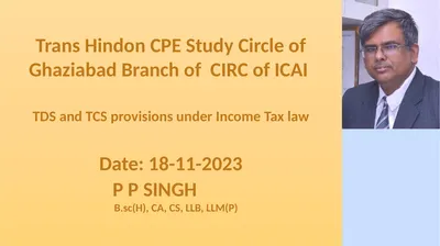 Trans Hindon CPE Study Circle of Ghaziabad Branch