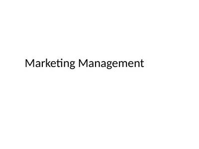 Marketing Management Definition: Philip Kotler and