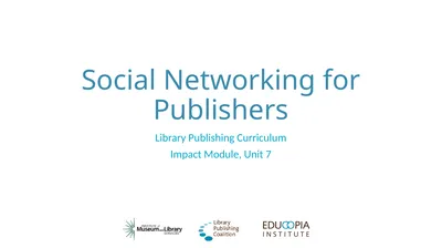 Social Networking for Publishers Library