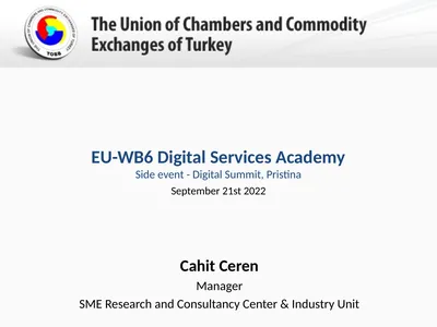 EU-WB6 Digital Services Academy Side event -
