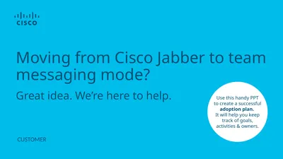 Moving from Cisco Jabber to team messaging mode?
