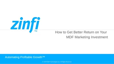 How to Get Better Return on Your MDF Marketing
