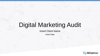 Digital Marketing Audit Insert Client Name Insert