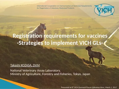 Registration requirements for vaccines -Strategies