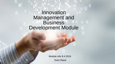 Innovation Management and Business Development