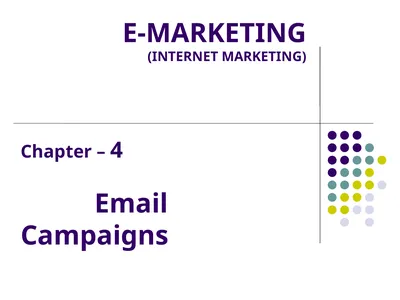 E-MARKETING (INTERNET MARKETING) Chapter – 4 Email