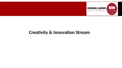 Creativity & Innovation Stream Skillset Critical