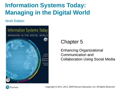 Information Systems Today: Managing in the Digital
