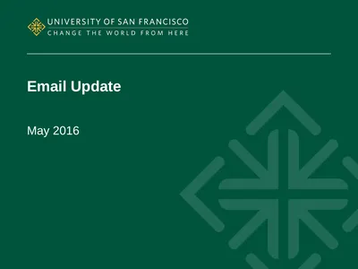 Email Update May 2016 Department Update Web &