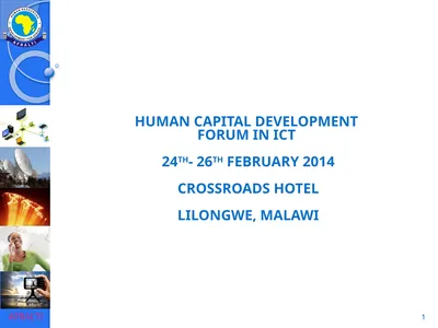 1 Human Capital Development Forum in ICT 24th-
