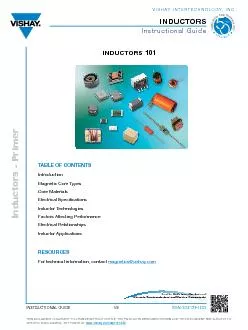 Inductors - PrimerInstructional Guide