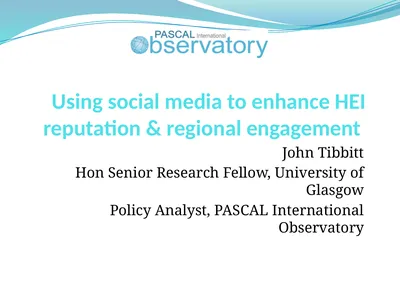 Using social media to enhance HEI reputation &