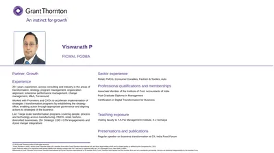 Partner, Growth Experience 20+ years experience,