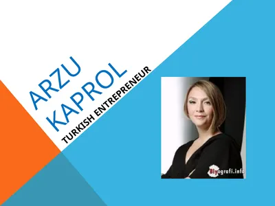 ARZU KAPROL TURKISH ENTREPRENEUR ARZU KAPROL WAS