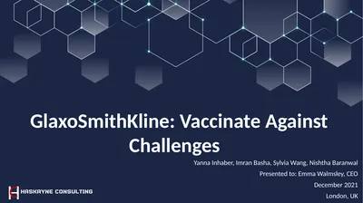 GlaxoSmithKline: Vaccinate Against Challenges