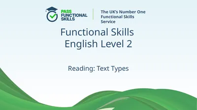 Functional Skills English Level 2 The UK’s Number