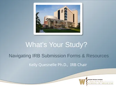 What’s Your Study? Navigating IRB Submission Forms