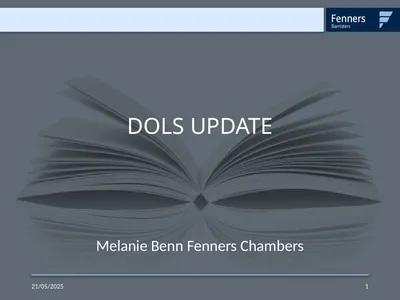 DOLS UPDATE 03/04/2023 1 Melanie Benn Fenners