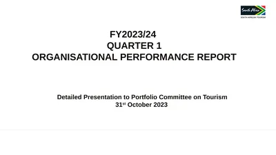 FY2023/24 QUARTER 1 ORGANISATIONAL PERFORMANCE