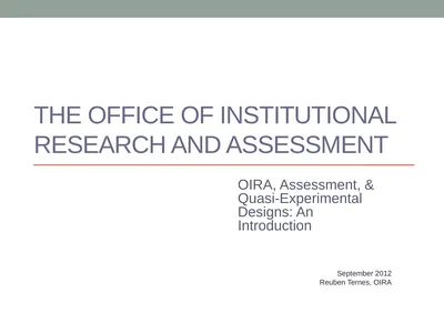 The Office of Institutional Research and