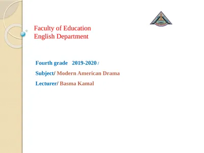 Faculty of Education English Department /