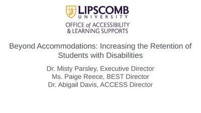 Beyond Accommodations: Increasing the Retention of