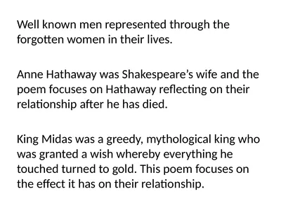 Well known men represented through the forgotten