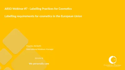 2023/02/28 ARSO Webinar #7 - Labelling Practices