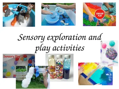Sensory exploration and play activities Messy play