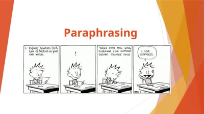 Paraphrasing What is a paraphrase? a concise,