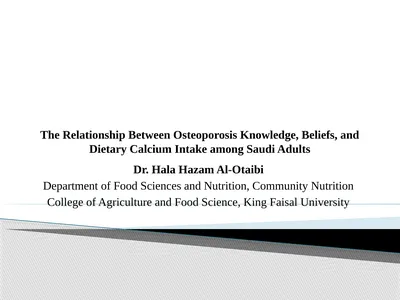 Dr. Hala Hazam Al-Otaibi Department of Food