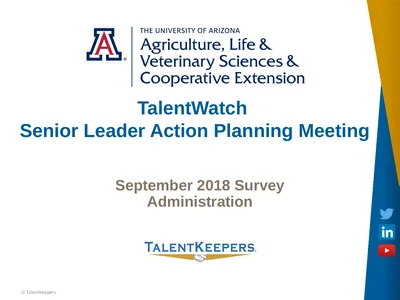 September 2018 Survey Administration TalentWatch