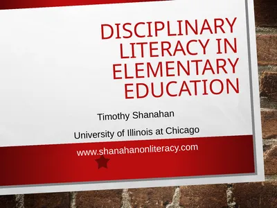 Disciplinary literacy in elementary education