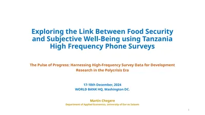 Exploring the Link Between Food Security and