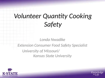 Volunteer Quantity Cooking Safety Londa Nwadike