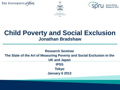 Child Poverty and Social Exclusion Jonathan
