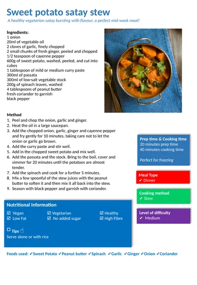 Ingredients: 1 onion 20ml of vegetable oil 2