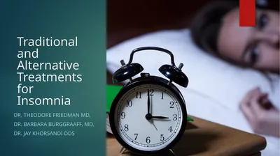 Traditional and Alternative Treatments for