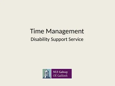 Time Management Disability Support Service What is
