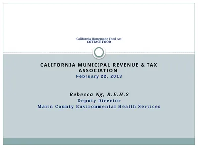 CalIFORNIA Municipal Revenue & tax Association