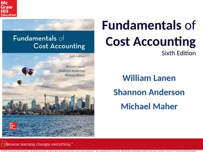 Fundamentals of Cost Accounting Sixth Edition