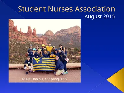 Student Nurses Association August 2015 NSNA