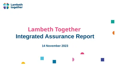 Lambeth Together Integrated Assurance Report 14