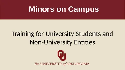 Minors on Campus Training for University Students