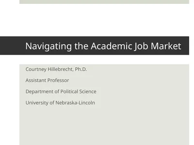 Navigating the Academic Job Market Courtney