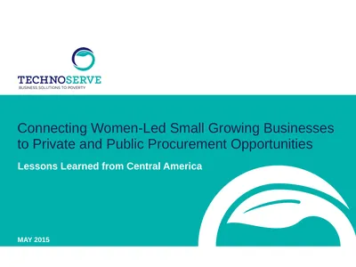 Connecting Women-Led Small Growing Businesses to