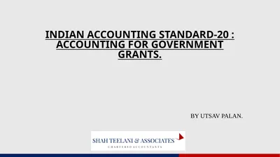 INDIAN ACCOUNTING STANDARD-20 : ACCOUNTING FOR